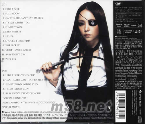 玩樂主義Play (CD+DVD海外版)專輯背面圖片