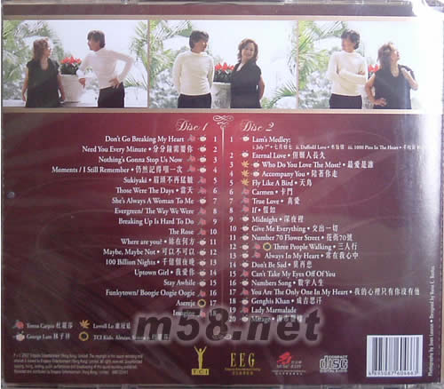 仍然最愛演唱會CD專輯背面圖片