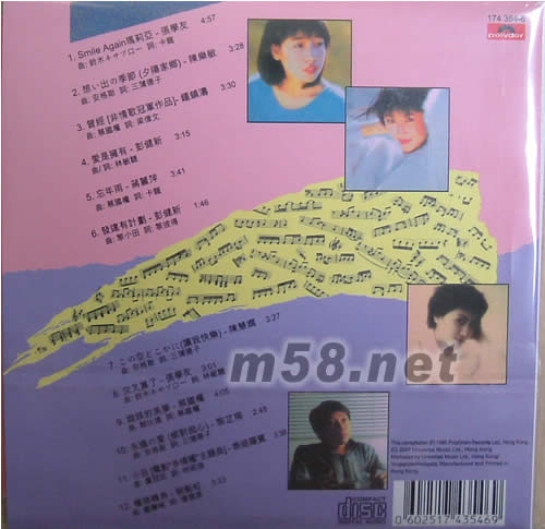 青春節奏(復黑王)專輯背面圖片