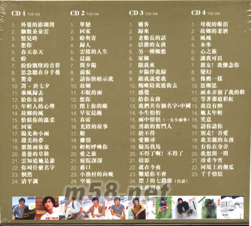 黃金歲月紀錄1980-1984專輯背面圖片