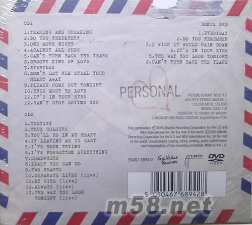 LOVE SONGS(2CD+DVD)專輯背面圖片