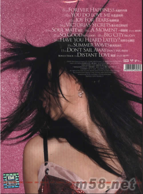 STAR(臺(tái)灣版)專輯背面圖片