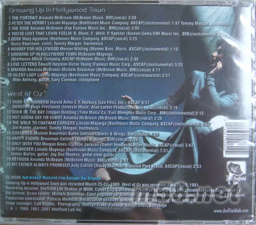 AMANDA MCBROOM 金阿曼達—銀碟專輯背面圖片