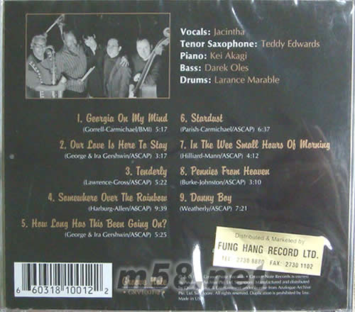 擇仙花HERE‘S TO BEN(銀版)專輯背面圖片