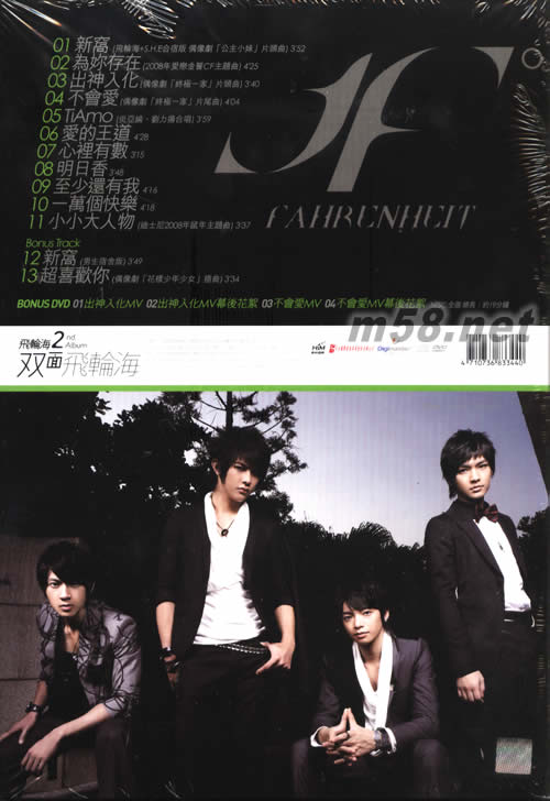 雙面飛輪海(臺灣唱片行預(yù)購版)(男人版)專輯背面圖片