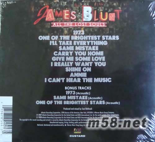 ALL THE LOST SOULS(旅程版)專輯背面圖片