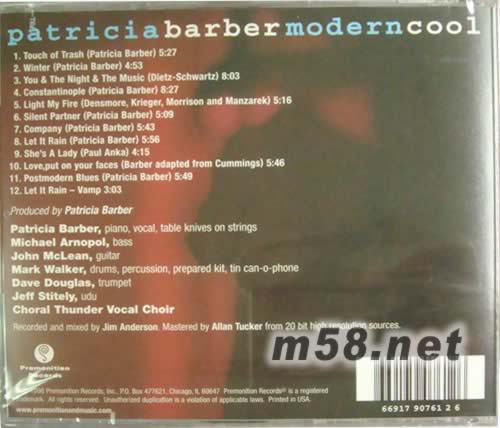 Modern Cool性感誘惑專輯背面圖片