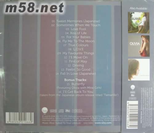BEST OF OLIVIA專輯背面圖片