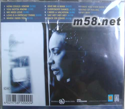 Live In Berlin 德國爵士歌后柏林演唱會專輯背面圖片