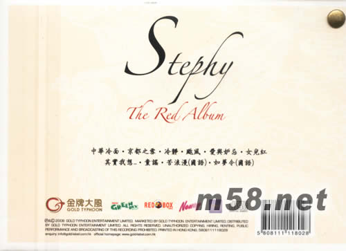 The Red Album(首批限量短發版)專輯背面圖片
