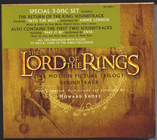 魔界電影原聲THE LORD OF THE RINGS 指環王(3碟套裝)專輯正面圖片
