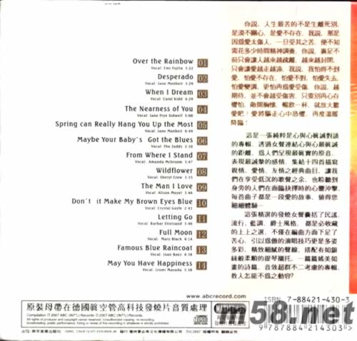 GOLDEN LIPS 極致立體聲七號金唇專輯背面圖片