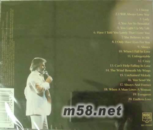 Endless Love: A Collection 肯尼 羅杰斯20首金曲專輯背面圖片