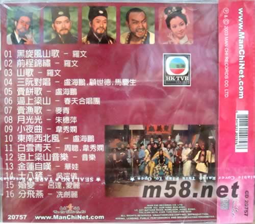 成名經典專輯背面圖片