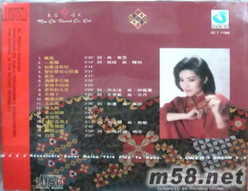 龍飄飄 精選第一集專輯背面圖片