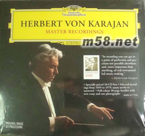 卡拉揚作品集(10CD套裝)Karajan - Master Recordings專輯正面圖片