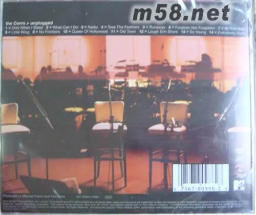 Unplugged不插電演唱會專輯背面圖片