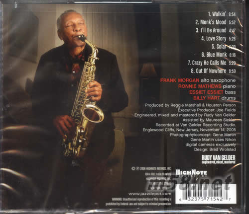 REFLECTIONS專輯背面圖片