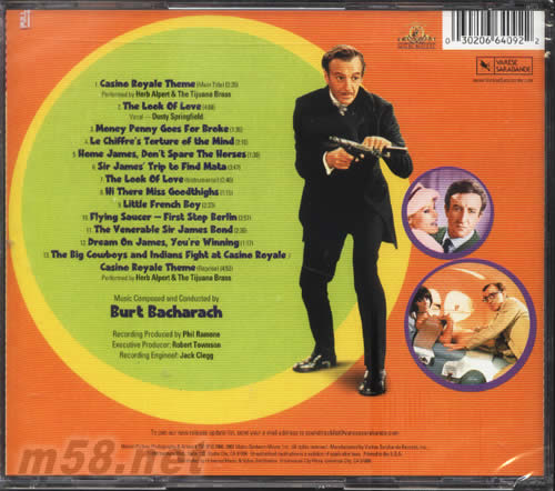 TAS名盤:皇家夜總會CASLNO BOYALE專輯背面圖片