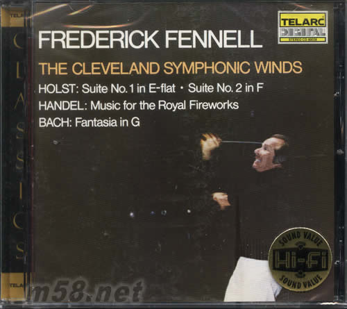 巴哈:G大調幻想曲 韓德爾:皇家煙火組曲THE CLEVELAND SYMPHONIC WINDS專輯正面圖片