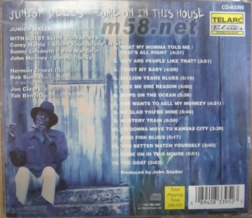 Come on in This House Junior Wells with 請君進屋專輯背面圖片