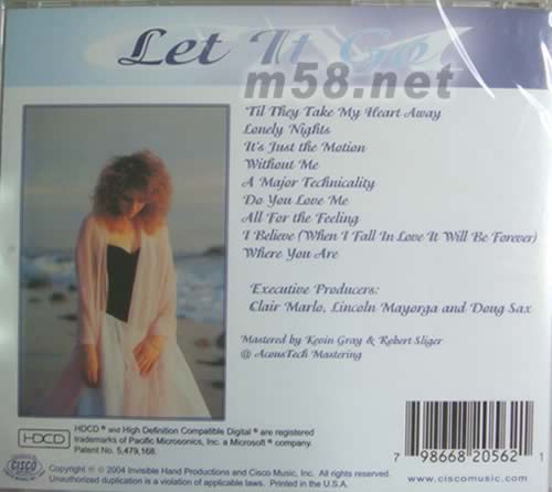 Let it go讓愛隨緣HDCD專輯背面圖片