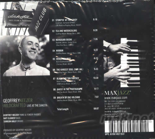 WILDCRAFTED LIVE AT THE DAKOTA專(zhuān)輯背面圖片