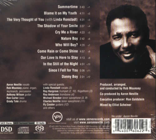 NATURE BOY THE STANDERDS ALBUM SACD專輯背面圖片