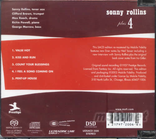 PLUS 4 SACD專輯背面圖片