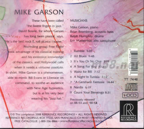 JAZZ HAT(爵士鋼琴)專輯背面圖片