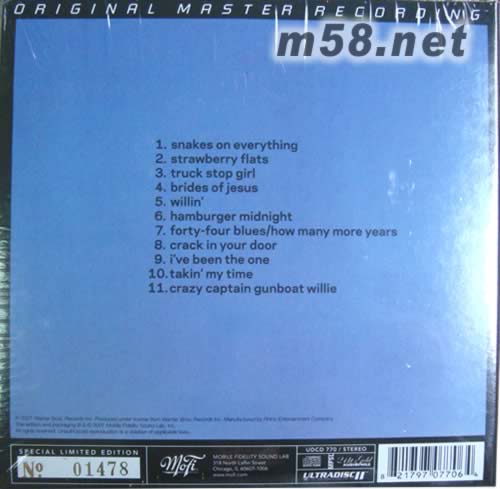 Little Feat 24K GOLD專輯背面圖片