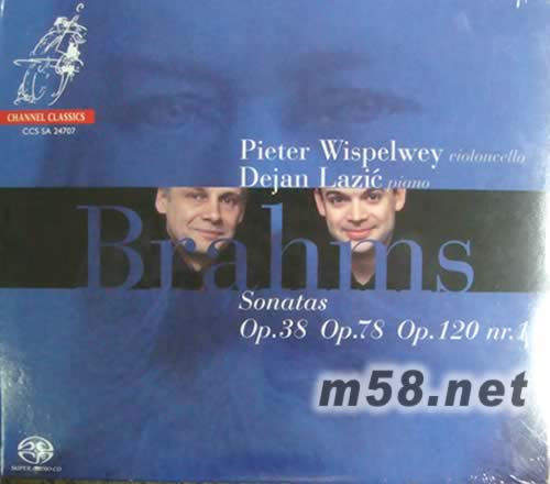 大提琴與鋼琴演奏奏SONATAS OP 38 OP78 OP120 SACD(藍色封面)專輯正面圖片