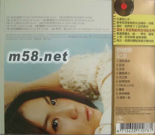 記念(留聲經(jīng)典復(fù)刻版系列)專輯背面圖片