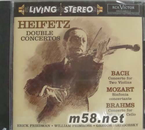 巴赫 雙小提琴協奏曲(LIVING STEREO 逼真立體聲系列)專輯正面圖片