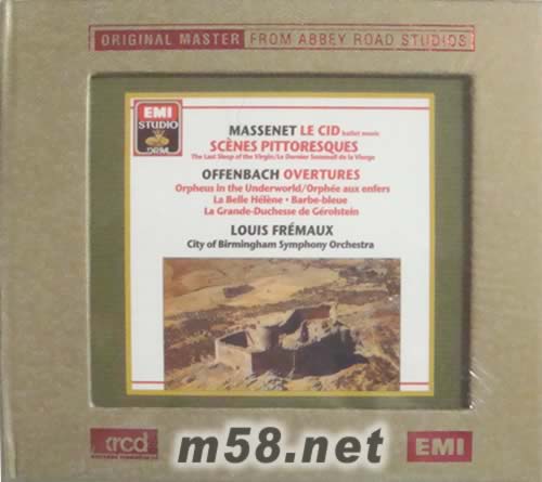 馬斯奈:熙德(領袖),奧芬巴赫:序曲集XRCD(ABS錄音室XRCD系列)專輯正面圖片