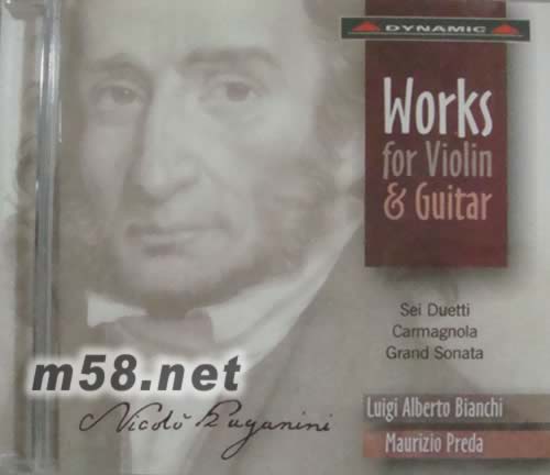 帕格尼尼:魔鬼的吉他情結 III Paganini WORKS FOR VIOLIN AND GUITAR小提琴與吉它奏鳴曲專輯正面圖片