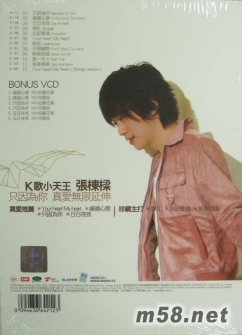 主打張棟梁(微笑慶功版)專輯背面圖片