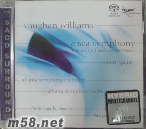 A SEA SYMPHONY 大海交響曲 SACD專輯正面圖片