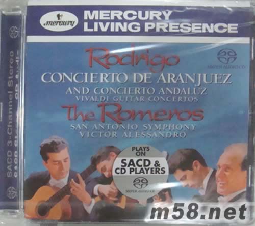 RODRIGO VIVALDI GUITAR CONCERTOS THE ROMEROS SACD專輯正面圖片