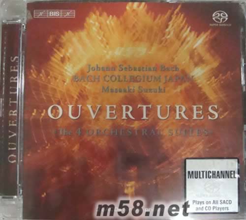 巴赫 序曲OVERTURES 4首交響樂組曲 SACD專輯正面圖片