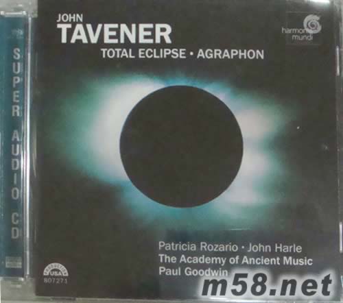 JOHN TAVENER TOTAL ECLIPSE AGRAPHON SACD專輯正面圖片