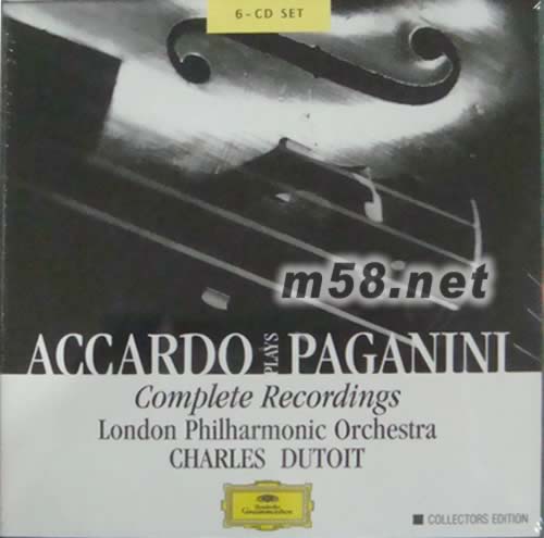 帕格尼尼小提琴作品集 ACCARDO PLAYS PAGANINI (6CD套裝)專輯正面圖片