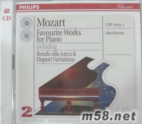 布倫德爾演奏莫扎特的著名鋼琴作品(PHILIPS系列)專輯正面圖片
