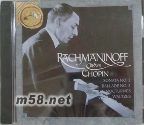 RACHMANINOFF PALYS CHOPIN 拉赫曼尼諾夫演奏肖邦(GOLD SEAL系列)專輯正面圖片