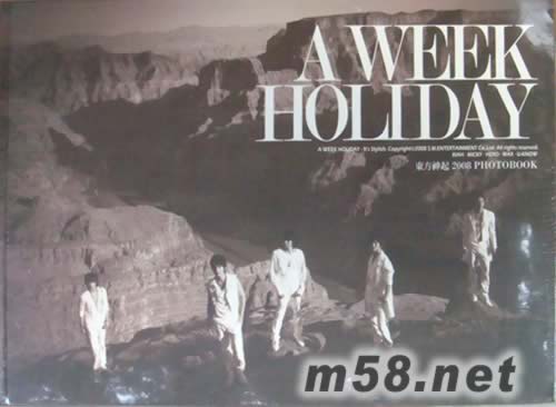 A WEEK HOLIDAY 東方神起2008 PHOTOBOOK(美國西部大型豪華寫真韓版)寫真正面圖片