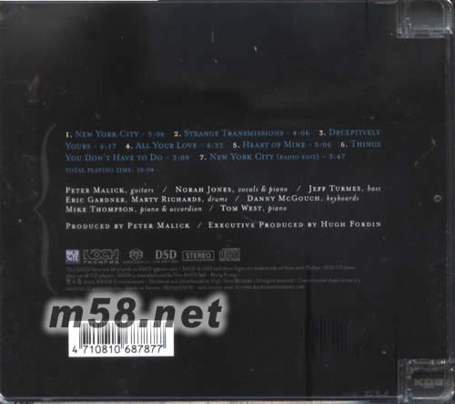 THE PETER MALICK GROUP FEATURING (SACD臺(tái)版)專輯背面圖片