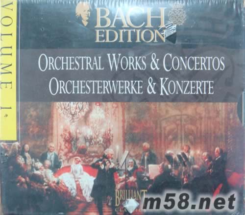 Bach Edition VOLUME.1: Orchestral Works & Concertos 巴赫交響樂(lè)作品9CD套裝專(zhuān)輯正面圖片