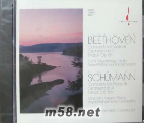 BEETHOVEN 與SCHUMANN作品專輯正面圖片