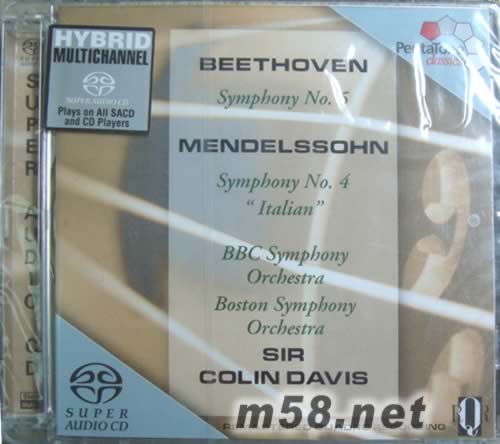 Beethoven Symphony No.5 in C minor, Op.67 SACD專輯正面圖片