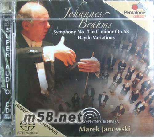 Brahms Symphony No. 1 in C minor Op.68 Haydn Variations SACD專輯正面圖片